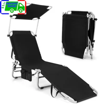 Chaise Longue Pliante - inclinable rotatif