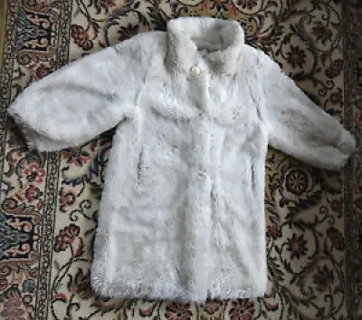 Manteau blanc imitation - fourrure