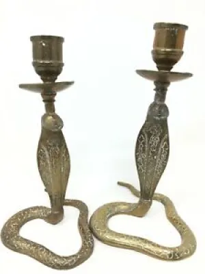 Antique Candlestick Snake - persian