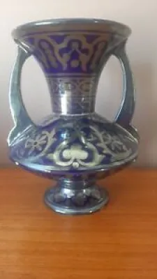 Vase lustré metallique - hispano mauresque