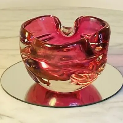 Art Glass Ashtray Bowl - hospodka chribska
