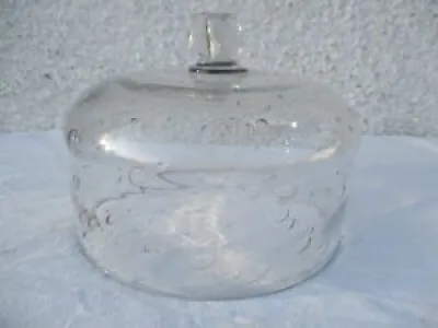 Ancienne cloche en verre - bulles