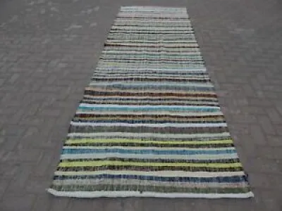 Vintage Striped Modern - turkish rag rug