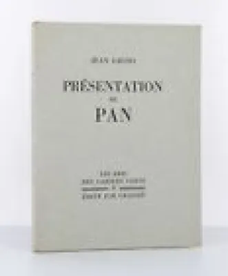 GIONO (Jean) Présentation pan