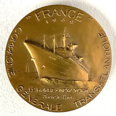 FRANCE Médaille Compagnie - transatlantique york