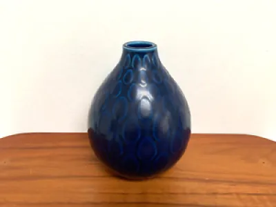 Vase poterie bleu années - nils thorsson