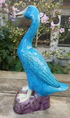Canard 31 cm chinois faience Antique