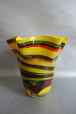 Vase fazzoletto Murano - multicolores