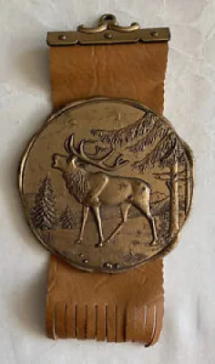 Vintage Elk Pine Tree - medallion