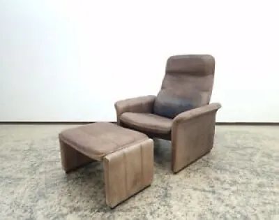 Fauteuil design De Sede Ds 50 tabouret cuir véritable chaise relax #0497