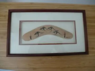 Beautifully Painted Aboriginal - boomerang