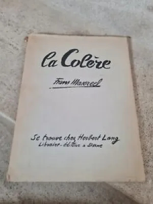 Frans Masereel La Colere