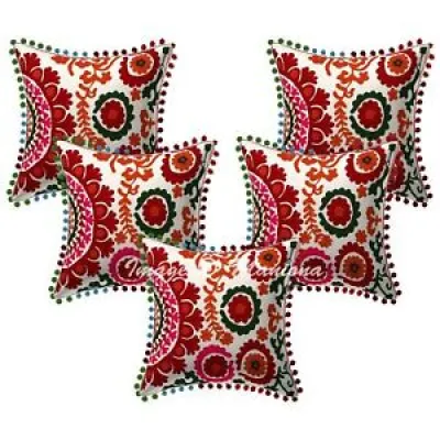 suzani Cushion Cover,Hand - embroidered