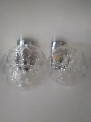 Paire D'apliques En Cristal - bulles