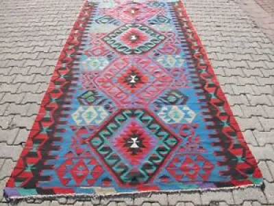 Vintage Turkish Large - kelim rug