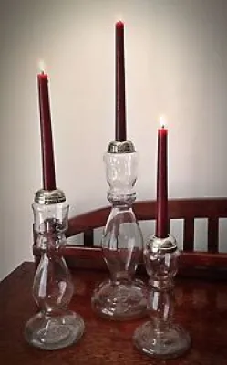 Rare Unique Hand Blown - candle