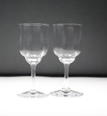 2 verres  cristal de - capri