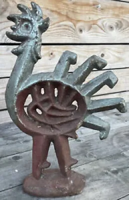 Olle Hermansson Coq Fonte Sculpture