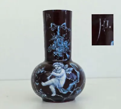 LIMOGES  Ancien Vase - attributs