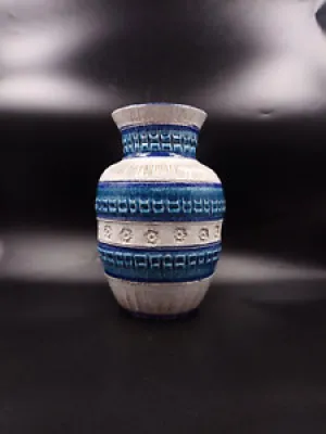 Vase vintage céramique - bitossi rimini blu