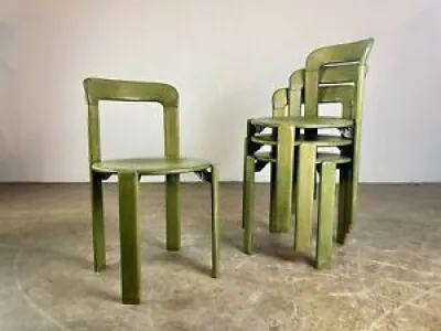 Lot de 4 chaises vintage - bruno rey