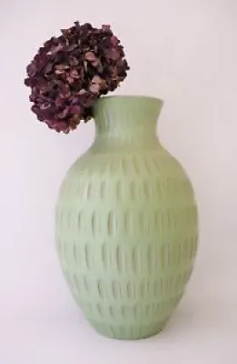 Green ceramic vase -