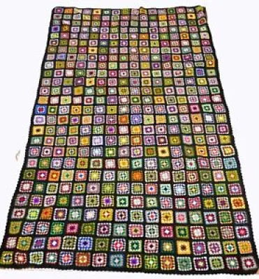 Manta alfombra vintage - crochet