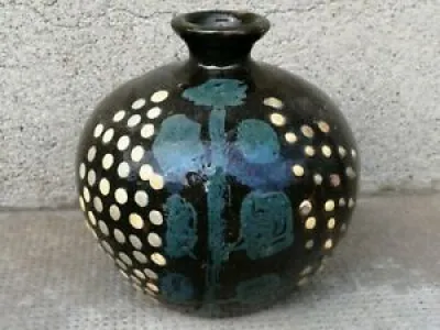 Ancien vase poterie savoie - neige