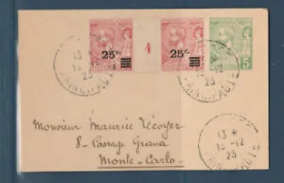 MONACO enveloppe paire - postal
