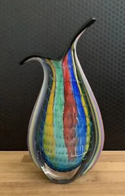 Vase en 31 cm à fleurs artificiel de table art du style murano décoration