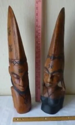 Vintage wooden African