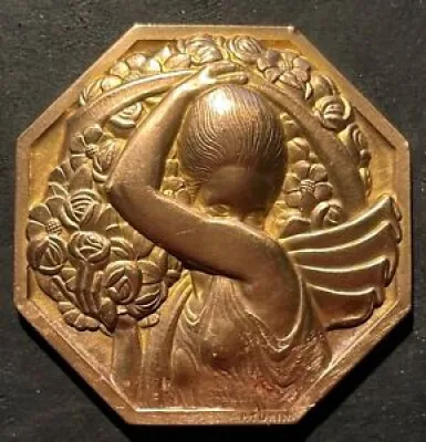 Médaille bronze octogonale