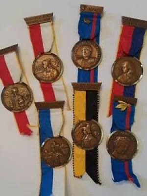 Lot of 7 Medals PAUL KRAMER NEUCHATEL