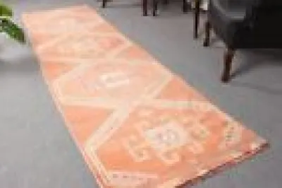 Vintage rug, 2.9x8.5 - turkish rug