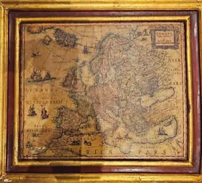Handmade old World map