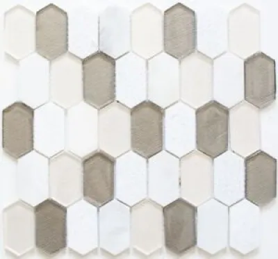 Mosaïque hexagonal verre - plaques