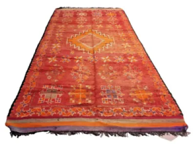 Vintage Rug Boujaad Moroccan - bohemian wool