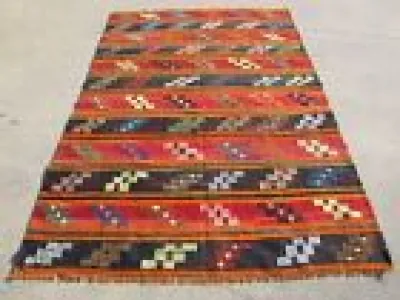 Hand Woven Red colorful - turkish