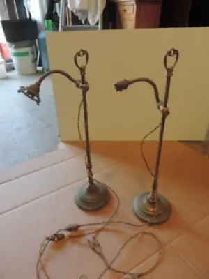 2 ANCIENNE LAMPE BUREAU - adjustable
