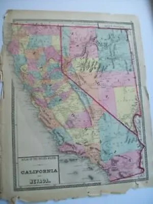 Antique 1872 California - lloyd