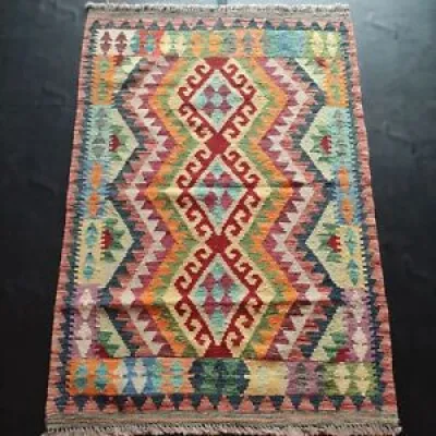 Tapis multicolore, turc afghan fait main, laine aztèque, 147 x 104 CM