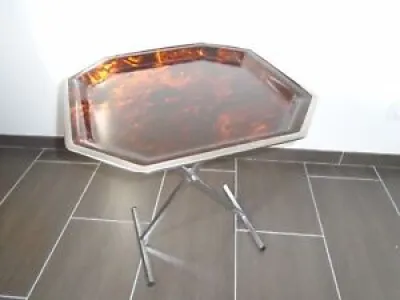 TABLE PLATEAU LUCITE - tortue