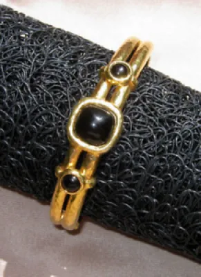 Monet bracelet vintage - noirs