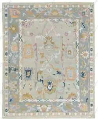 Hand Knotted Woolen Oushak - area