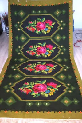 Tapis rose kilim moldave - 155