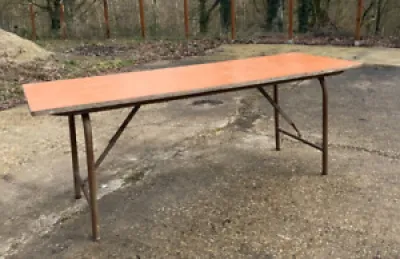 Table Fer Forgé et bois