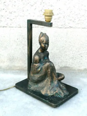 Sculpture résine lampe - resin