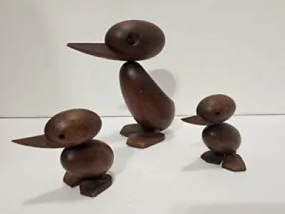 Set of 3 Hans Bolling - wooden
