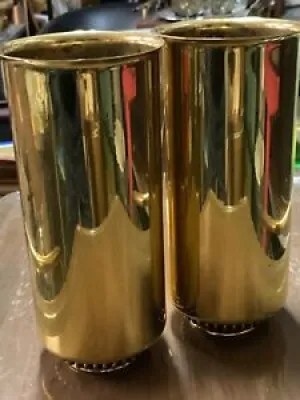 pair Of Mid Century Modern - brass