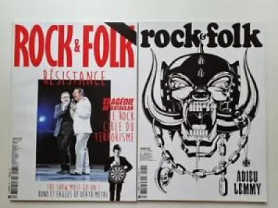 Lot de 12 magazines ROCK - janvier
